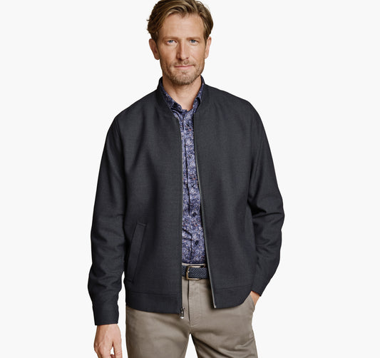 Men's Patterned Full-Zip - Johnston Murphy