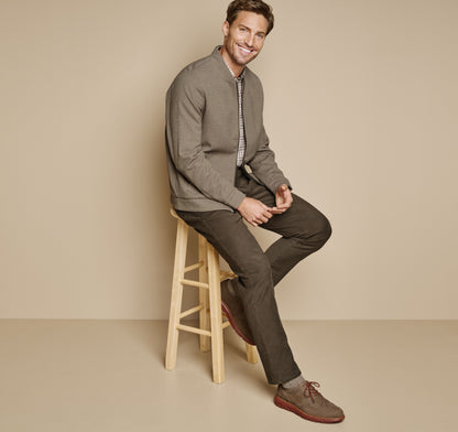 Men's Patterned Full-Zip - Johnston Murphy