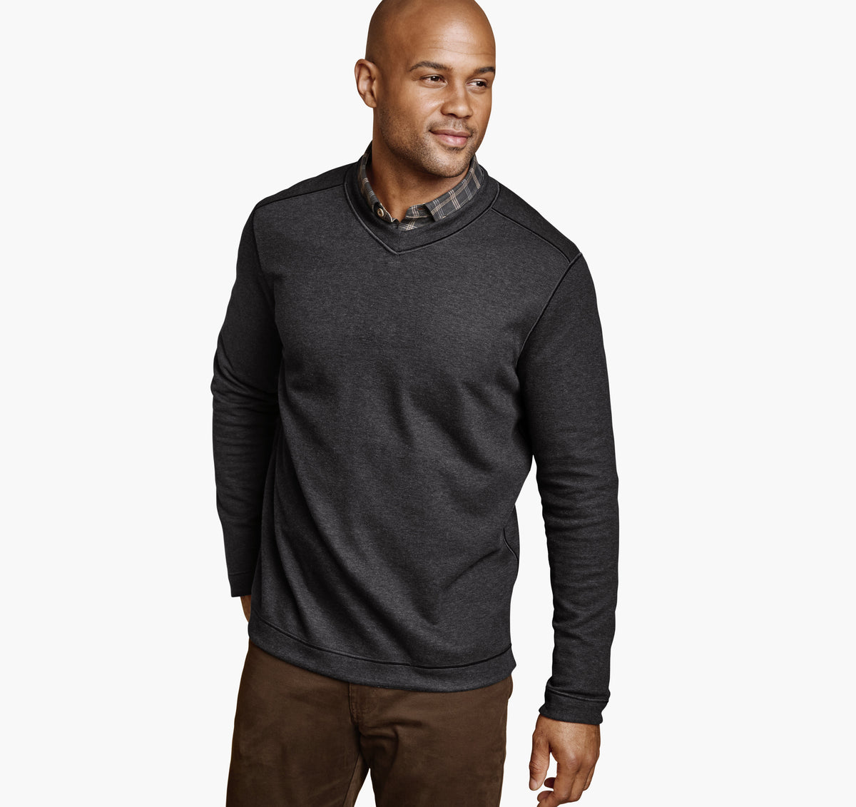 Men's Icon Reversible V-Neck Pullover - Johnston Murphy