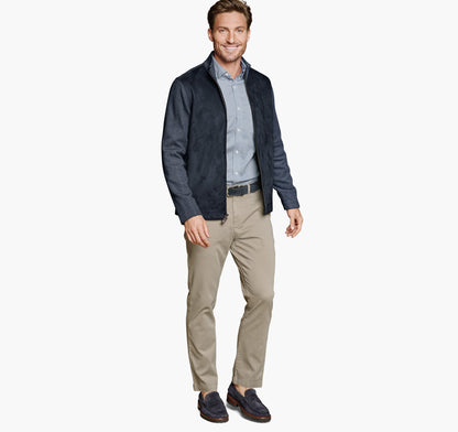 Men's Faux-Suede Full-Zip - Johnston Murphy