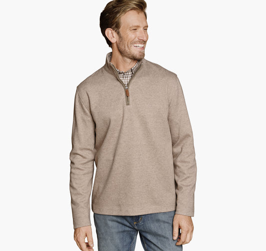 Men's Brushed Quarter-Zip - Johnston Murphy