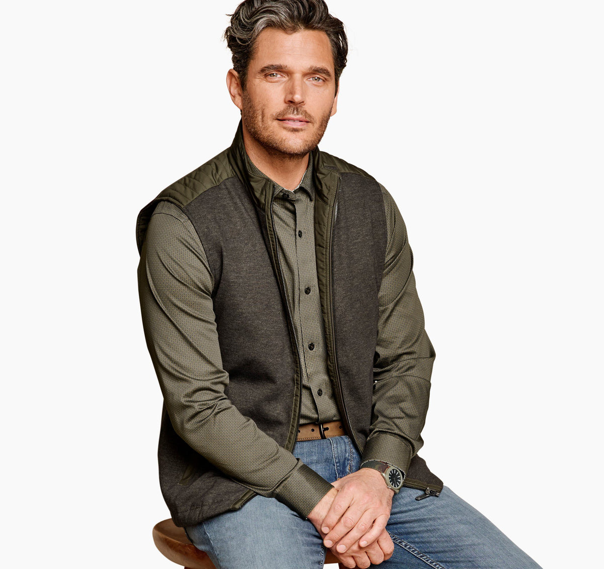 Men's Reversible Vest - Johnston Murphy