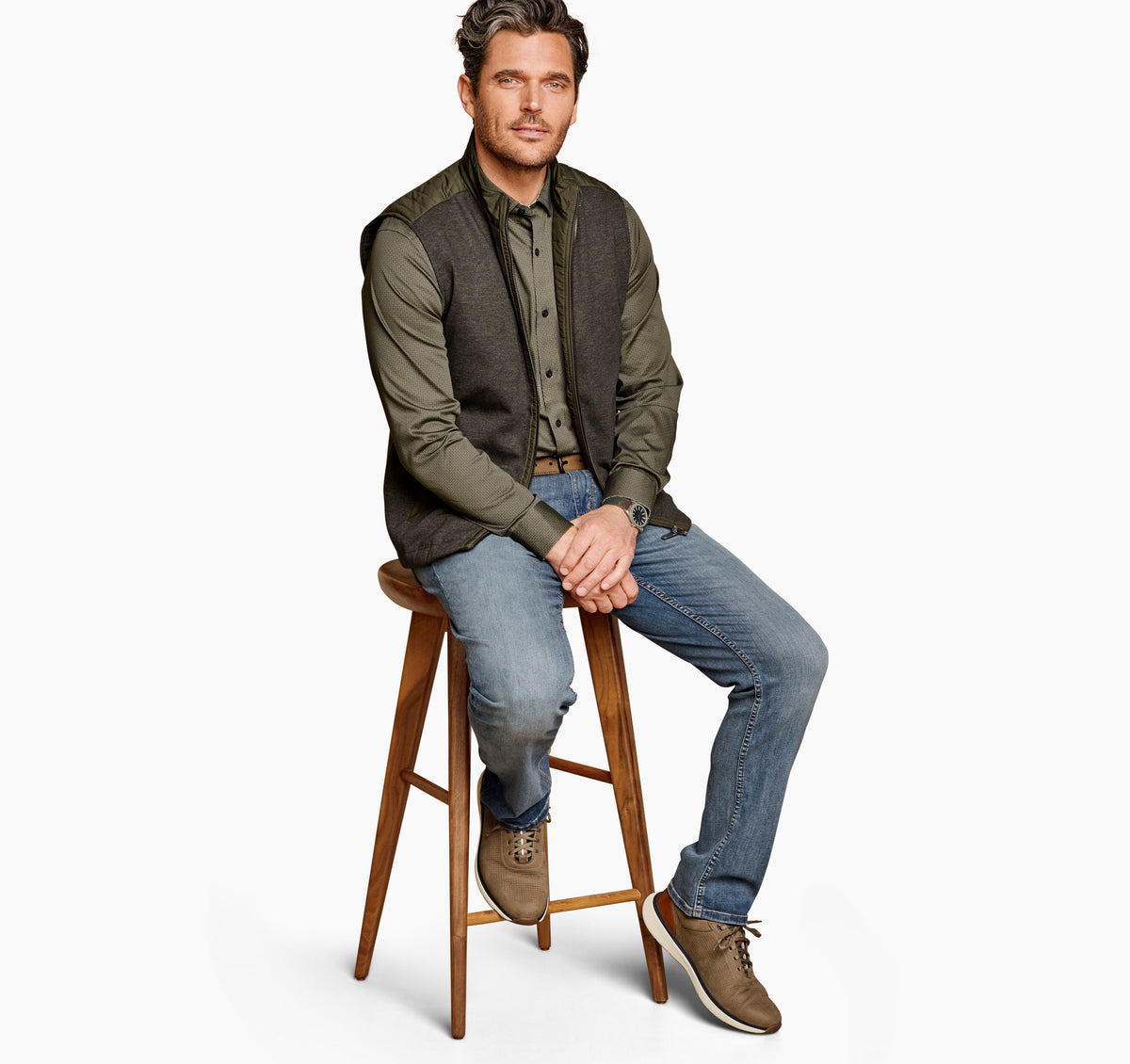 Men's Reversible Vest - Johnston Murphy