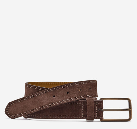 Men's Suede Belt - Johnston Murphy