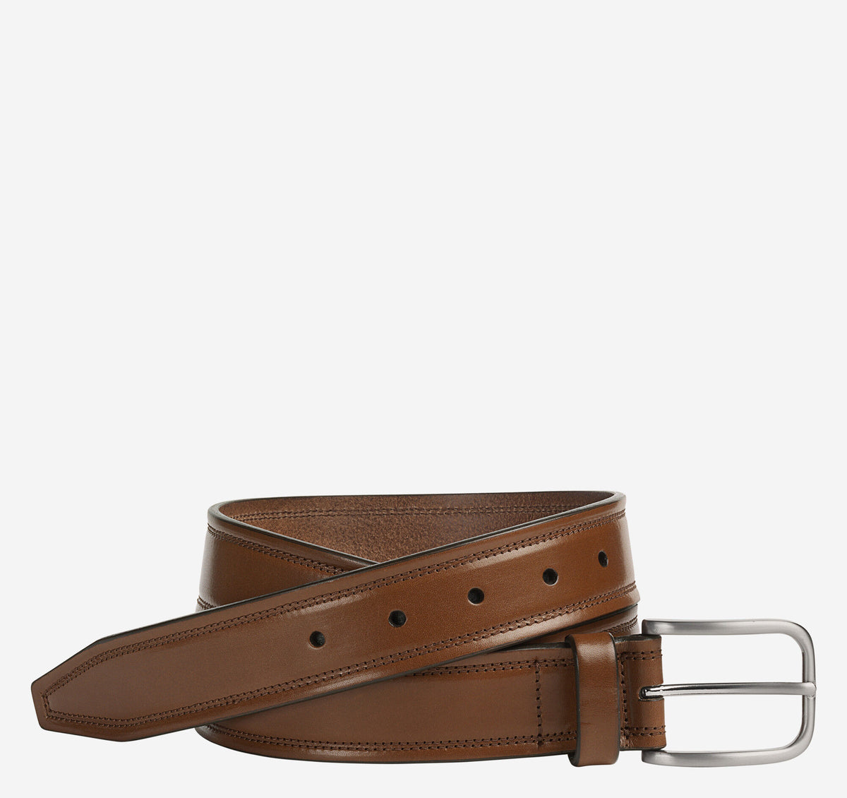 Men's Double Self-Stitch Belt - Johnston Murphy