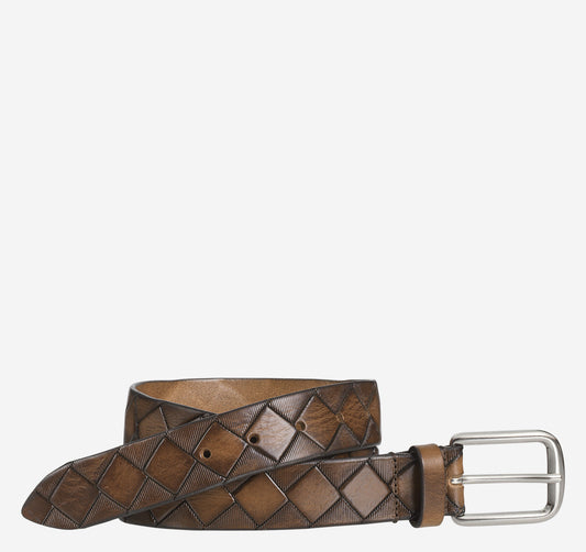 Men's Basketweave Belt - Johnston Murphy