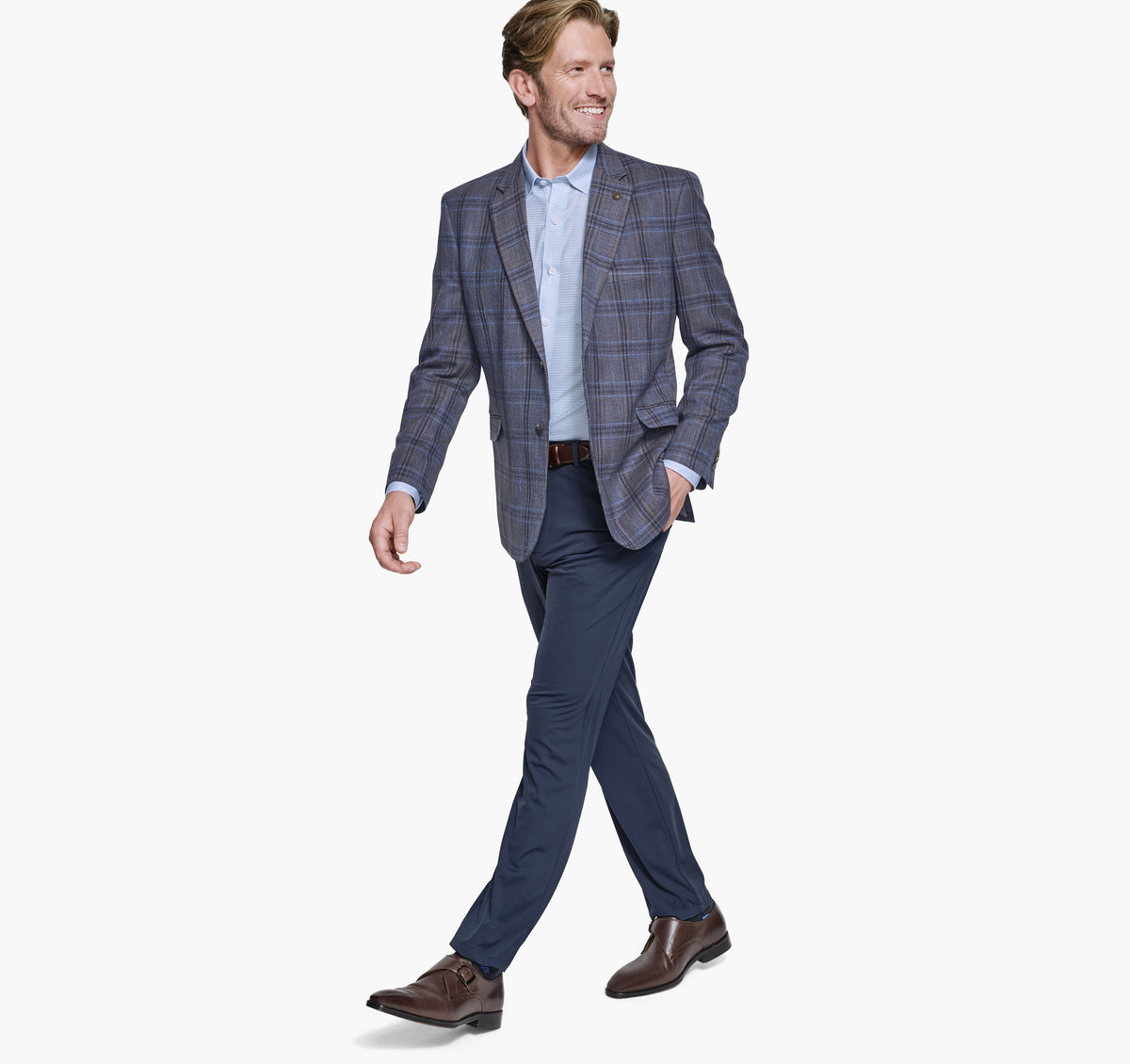 Men's Dress Plaid Blazer - Johnston Murphy