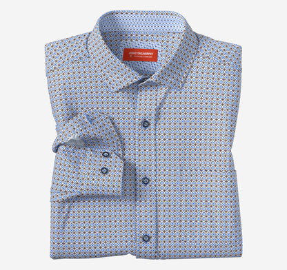 Men's XC4® Motion Long-Sleeve Print Knit Shirt - Johnston Murphy
