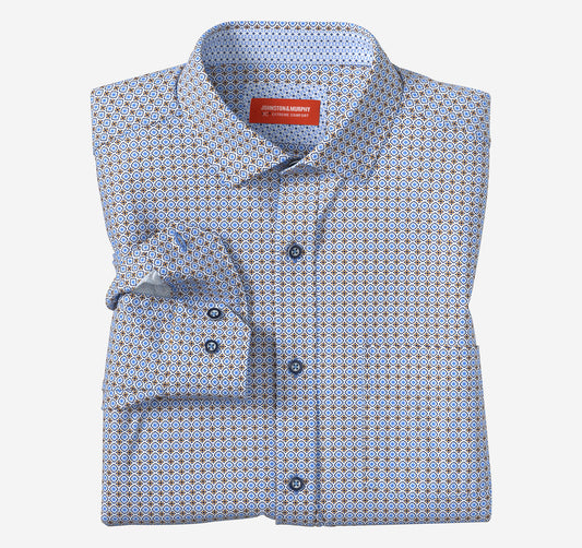 Men's XC4® Motion Long-Sleeve Print Knit Shirt - Johnston Murphy