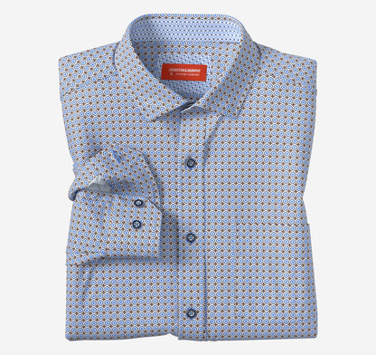 Men's XC4® Motion Long-Sleeve Print Knit Shirt - Johnston Murphy
